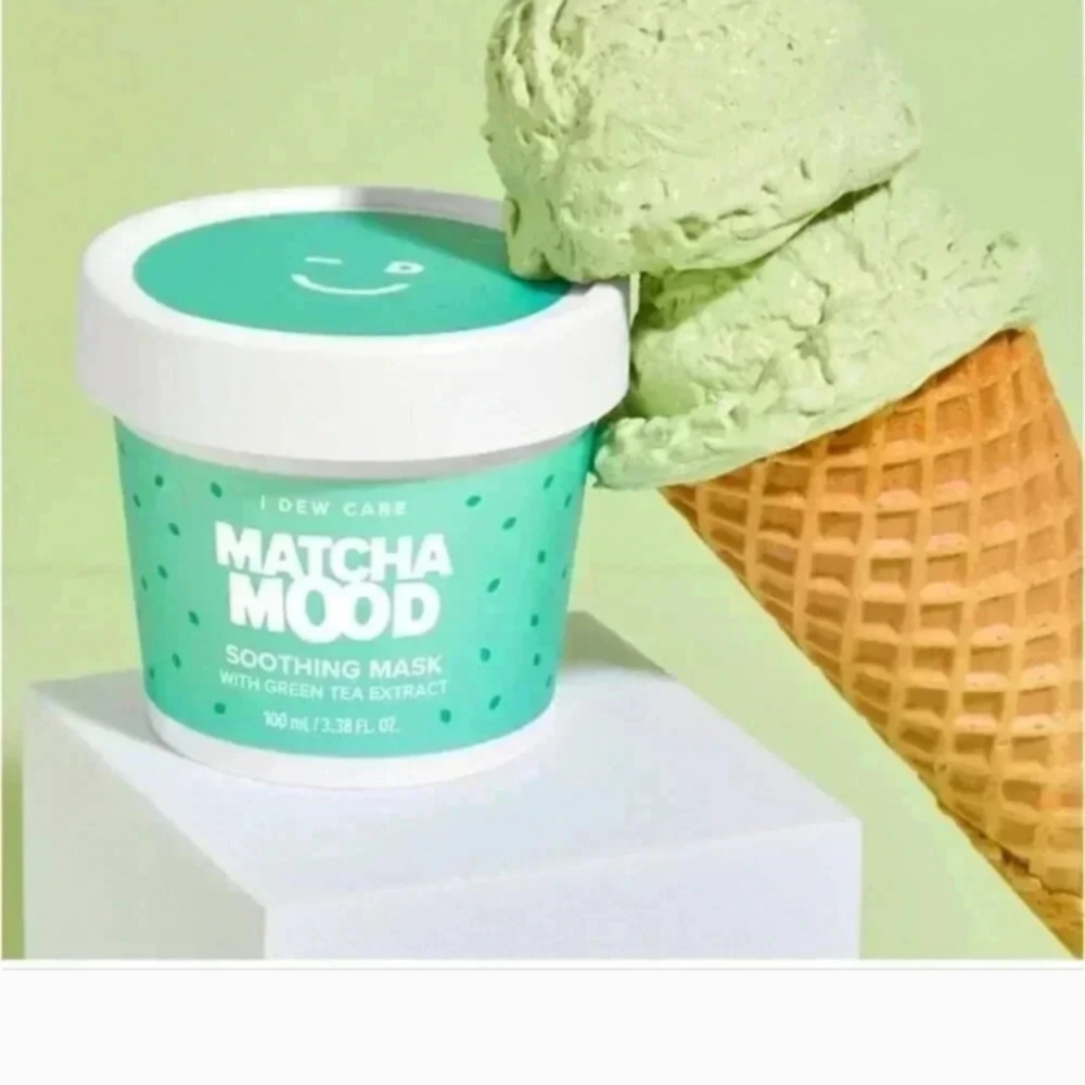 I Dew Care Matcha Mood🫧 Soothing Mask with Green Tea Extract NIB NEW IN BOX - Picture 2 of 16